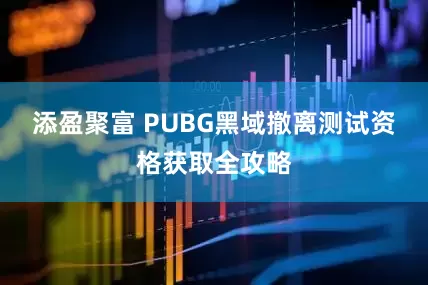 添盈聚富 PUBG黑域撤离测试资格获取全攻略